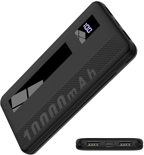 Power Bank, Portable Charger 10000mAh Battery Pack 15W charging with 4-Port input/output, Type C Powerbank with LED Display Compatible for iPhone 15/15 Pro/14/13 Series, Samsung Galaxy and More