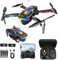 Drone Wi-Fi FPV Sans Brosse pour Enfants et Débutants, Drone Pliable avec Caméra HD 1080P et 2 Batteries, Double Caméra, 3D Flip, Capteur de Gravité, Bouton Unique de Décollage/Atterrissage