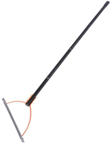 RIZGHWOY Desbrozadora Manual de Césped de 14 Pulgadas con Cuchilla Dentada de Doble Filo y Ajustable de Acero Inoxidable con Acero Al Manganeso 65 para Patios, Jardines, Céspedes, (4 Secciones)