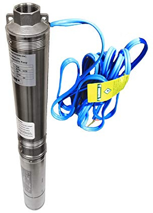 Hallmark Industries SS.MA0460X-9A-230 Deep well pump, 1 HP, 3.5, 230V/60HZ/1PH, Max 220'/ 25 gpm, 9 STG All S.S Well Pump