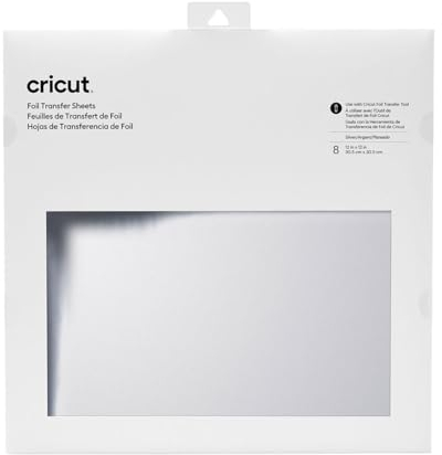 Cricut Transferfolien, Silber (8 Stück)