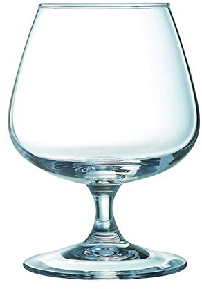 PEGANE Lot de 12 Verre à Cognac jaugé à 2 cl en Verre - 15 cl