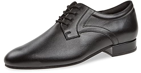 Diamant Zapatos de Baile para Hombre 085-025-028-V - Cuero Negro - Ancho - Tacón estándar de 2 cm - VarioSpin - Talla: UK 9