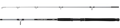 Mitchell Tanager SW Caña de Pescar | Caña de Pescar para Bacalao, abadejo y maruca | Resistente y Duradera para Pesca en el mar y en muelles | Pescadores de Agua Salada | Plata/Negro, 2.1m | 60-120g