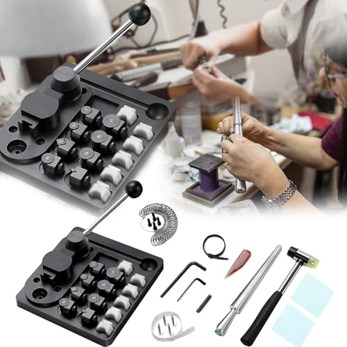 Aisny Ring Bending Machine - Make Rings Yourself Earring & Jewelry Making Set for 12-22mm
