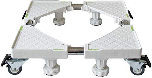 Yaoytec Ruedas de Lavadora Rodillos Base de la máquina Soporte Ajustable en Altura Altura del Soporte Base de refrigerador for Lavadora móvil Base de electrodomésticos de Gran Capacidad de Carga