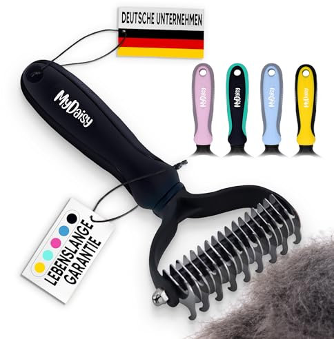 MYDAISY Hundebürste Unterwolle, Hundebürste Langhaar Unterwolle, Katzenbürste Langhaar, Hundekamm, Unterfellbürste Katze, Hunde Bürste, Unterfellbürste Hunde, Hundekamm Langhaar