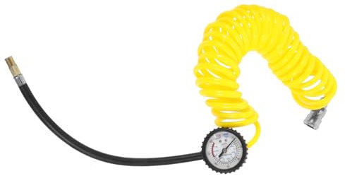 Holibanna Hochdruck Luftkompressor Flexibler PU Spiralschlauch Lange Verbindung für Pneumatikwerkzeuge und Reifenfüllpumpen für Luftkompressoren und Luftbezogene Geräte