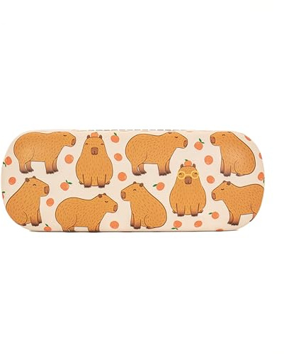 Sass & Belle Capybara Glasses Case - Cute Spectacle Holder for Kids & Adults, Fun Animal Print Sunglasses Case for Travel or Everyday Use, Eye-Catching Design