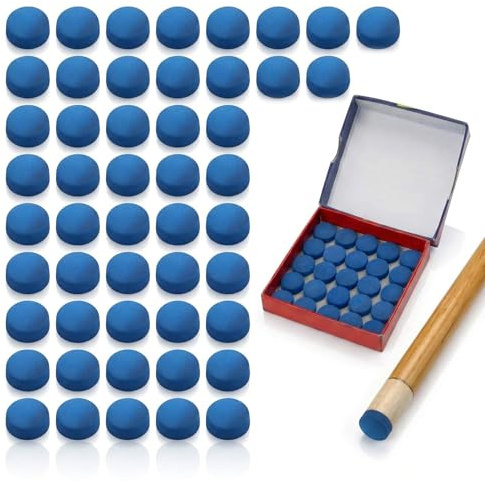 50 punte per stecche da biliardo, set di riparazione per stecche da biliardo, accessori da biliardo, gesso da biliardo, punte di ricambio per stecche da biliardo, punte di ricambio per stecche da