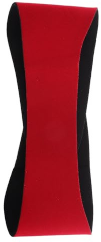 WATIIFUFU Banda Cabeza de Natación Protector Auditivo Ajustable de Caucho Cloropreno Rojo Adultos Adecuado para Yoga y Natación