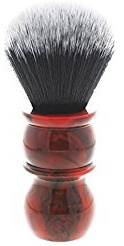 Yaqi Red Marble Handle Tuxedo Synthetic Shaving Brush