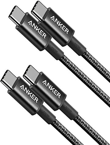 Anker 333 USB C to USB C Charging Cable, (3.3ft 100W, 2-Pack), Fast Charging Power Suitable for iPhone 17/16/15, iPad Pro, Samsung Galaxy, MacBook Pro,and More