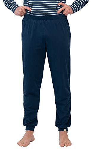 greenjama Herren Jersey-Hose Pyjamaunterteil, Ultramarine, XL