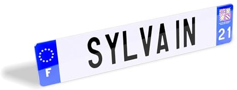 Générique 1 Plaque Voiture Prénom - Fantaisie 520 x 110 mm - Plaque Prénom Camion Auto Personnalisée, Personnalisable