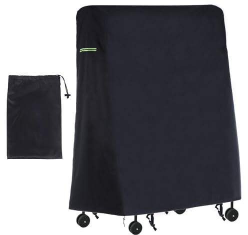 PATIKIL Folding Table Tennis Table Cover, 65 x 28 x 73, Black, Waterproof, Oxford Fabric