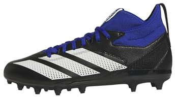 Adidas Men's Adizero Impact.2 American Football, Black/White/Team Royal Blue, 12