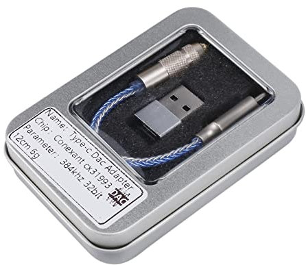 CosyCaya CX31993 USB Tipo C Amplificador de Auriculares con Salida de 3,5 Mm DecodificacióN Cable de DecodificacióN de Audio para Android