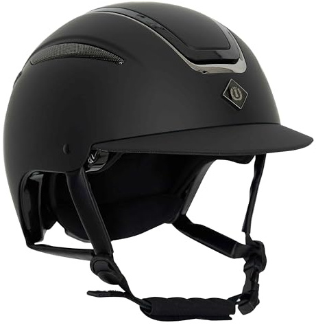 Imperial Riding IRHOlania Deluxe - Casco de equitación Unisex para Adultos, Talla S, Color Negro