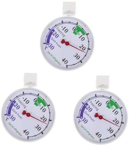 ABOOFAN Thermomètre Numérique Pour Réfrigérateur Et Congélateur Indicateur De Température Précis Avec Capteur Haute Précision Facile À Installer Et Réutilisable 3 Pièces