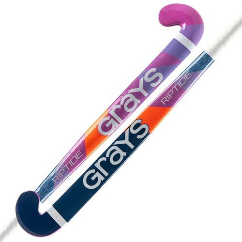 GRAYS Riptide Ultrabow Junior Hockeyschläger (Rosa/Blau, 35)
