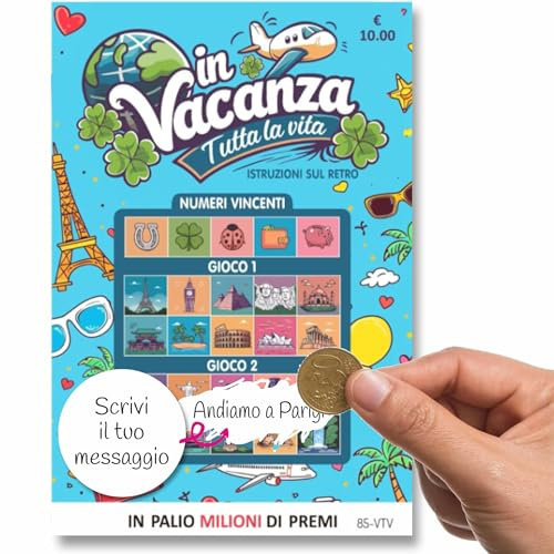 GHIBLI Biglietto Gratta e Vinci con Sorpresa Viaggio con Busta - Modo Speciale di Regalare una Vacanza - Buono Personalizzato per Viaggiatori - Idea Regalo Esperienza Memorabile Coppia - Weekend Relax