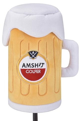 Shanker Golf 3 Wood Cover - Funny Amshit Beer Glass Fairway Headcover