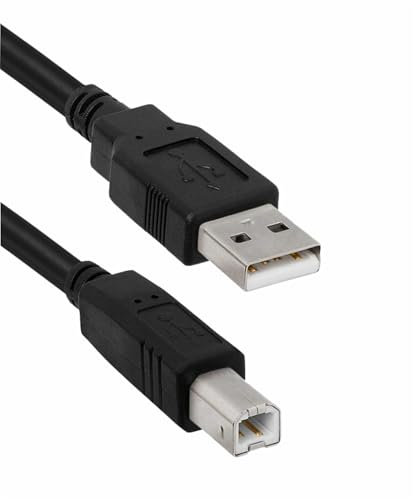 USB Printer Cable 2M,USB 2.0 Type A to Type B High-Speed Data Transfer Compatible with All Printers, Scanners and Other Devices Premium Durable Design,Printer Cable for HP,Dell,Canon,Samsung
