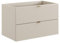Lomadox Mobile lavabo 80 cm in cashmere opaco 2 cassetti
