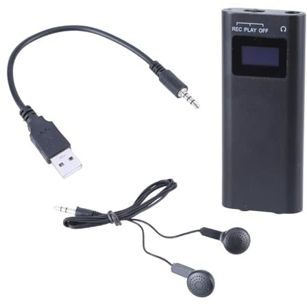 Limtula Grabadora Voz Digital 64GB para Conferencias Reuniones Grabadora Cinta Activada por Voz Dispositivo Grabación con Reducción Ruido