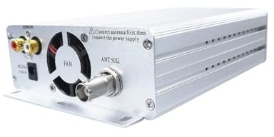 Wrtysully Transmisor FM EstéReo 15W Radio FM 76-108Mhz BNC Transmisor PráCtico PortáTil Multifuncional Conveniente