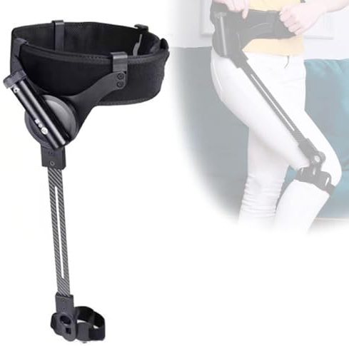 Supporto per camminare a passo veloce, supporto ergonomico per camminare a passo veloce, riduzione dello sforzo del 50%, nessuna ricarica necessaria, supporto per la mobilità,Right Leg-L