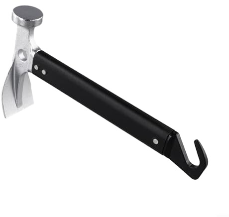 Marteau de tente multifonction en acier inoxydable pour camping en plein air - Extracteur de clous ultra petit en alliage d'aluminium pour mini portable