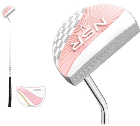 Kvinnor högerhänta 3 graders loft golfputter stålaxel klubba putter golfklubbor dam sport för golf med huvudbonad (golfputter (med huvudbonad))