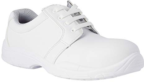 REPOSA Work - Scarpe da Lavoro Uomo e Donna con Puntale di Sicurezza in Composito, Scarpe Sanitarie Donna Uomo Chiuse con Lacci, Scarpe Sanitarie e Cucina Comode, Antiscivolo, Antishock e Antistatiche