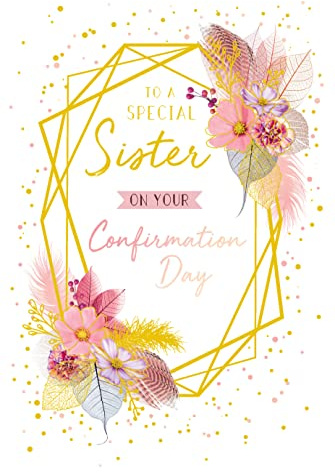 To A Special Sister On Your Confirmation Day Card Lovely Verse