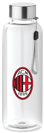 AC Milan - Borraccia in Tritan™ da 500 ml - Crest Classic - Tappo in SS. BPA free - Per tutti i Tifosi Rossoneri- Prodotto Ufficiale