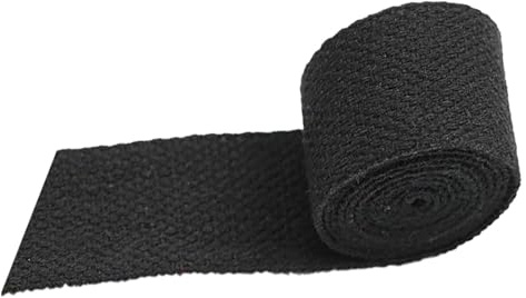 Sew Strap,Cotton Ribbon, Cotton Webbing for Bag Straps 25mm,50mm Cotton Bias Binding Tapes,Ribbon Backpack Belt Strapping,10 Yards/lot(Color:Wit, Size : 50mm) (Color : Black, Size : 38mm)