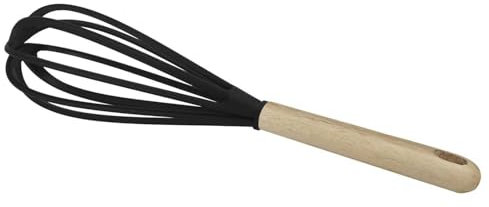 LILY COOK, KP0053, Frusta PBT con Manico in Legno, Ideale per cuocere al Forno, Resistente al Calore, Design Elegante, Facile da Pulire, Perfetta per Tutte Le tue creazioni - 30 cm, Colori Assortiti