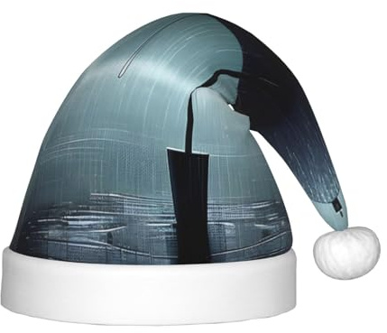 WBQLSL Parapluie noir sous la pluie Chapeaux de Noël pour enfants, fêtes de Noël, Halloween, spectacles sur scène et autres scènes de fête de vacances.