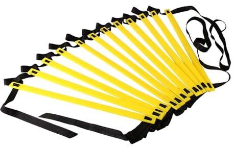 Échelle d'agilité de coordination pour rugby, volley-ball, sports de plein air, 10 m, 20 sections
