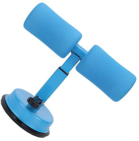 Sit-Up-Maschine, Sit-Up-Trainingsgerät, Sit-Up-Hilfe, Bauchtrainer, Saugnapf, Haushalts-Fitness-Körperformungs-Übungsgerät (BLUE)