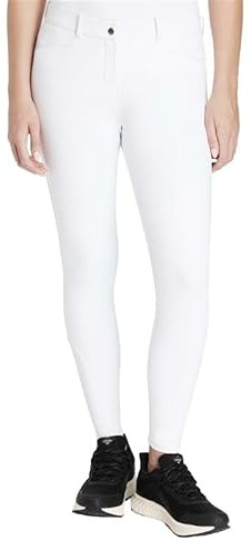 LeMieux Imogen Knee Grip Breeches for Women - Equestrian Pants for Horseback Riding - Ladies’ Jodhpur - White - US12
