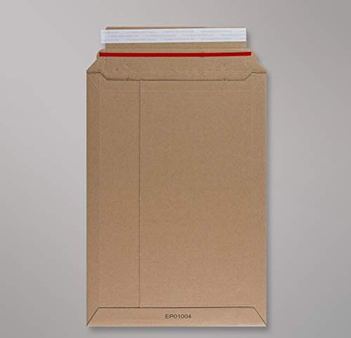 Mailer Envelopes/Cardboard Envelopes A4 X 50/Pack - Rigid Mailer A4 for Book Packaging DVDs etc The Ideal Capacity Book Mailers Expand to Fit 35mm Thickness, Large Letter Size at 25mm.