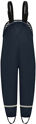 DAFENP Pantalon de Pluie Enfant Imperméable Coupe-Vent Salopette Pluie Sale Preuve Pantalon de Boue avec Doublure Textile pour Garcon Fille