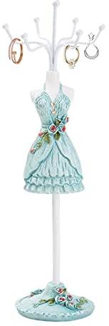 Jenngaoo Soporte de Joyería, Soporte de Exhibición de Vestido, árbol de Joyería, Estante de Pendientes, Soporte de Collar, Suministros de Decoración para El Salón de La Tienda del Hogar(D)