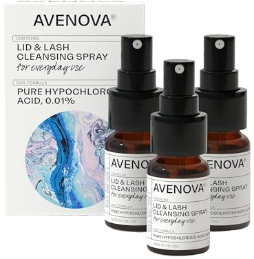 Avenova Eyelid Spray Cleanser for Lid & Lash, 20 ml (3-Pack)