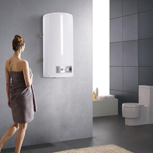 Donened Bouilloire électrique 80 l, réservoir d'eau chaude de 2000 W, avec affichage numérique LED, capacité d'eau réelle de 50 l, pour cuisines, toilettes, etc