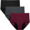 coskefy Periodenunterschwäsche, 3er Pack unterwäsche Frauen Baumwolle, Bequeme Damen Slip, Atmungsaktiv Panties Weich