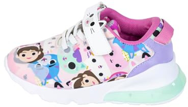 Gabby's Doll House Scarpe Ragazze, Kitty Paws Mercat Gabby Scarpe Luminose Bambina, Taglia EU 26